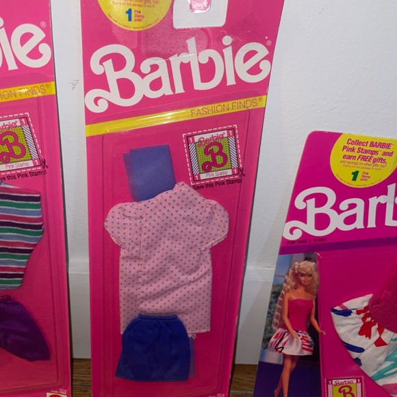 Barbie - 3 x 1990 Vintage Fashions - NWT - Picture 4 of 11